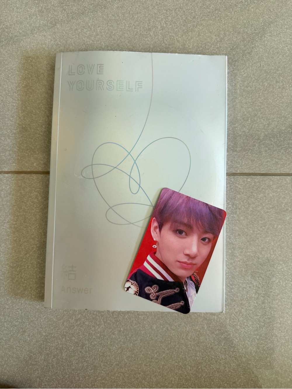 BTS Love Yourself Answer Album Jungkook Photocard Kpop